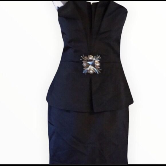 ABS by Allen Schwartz Size 8 Black Evening Dress - Picture 1 of 7